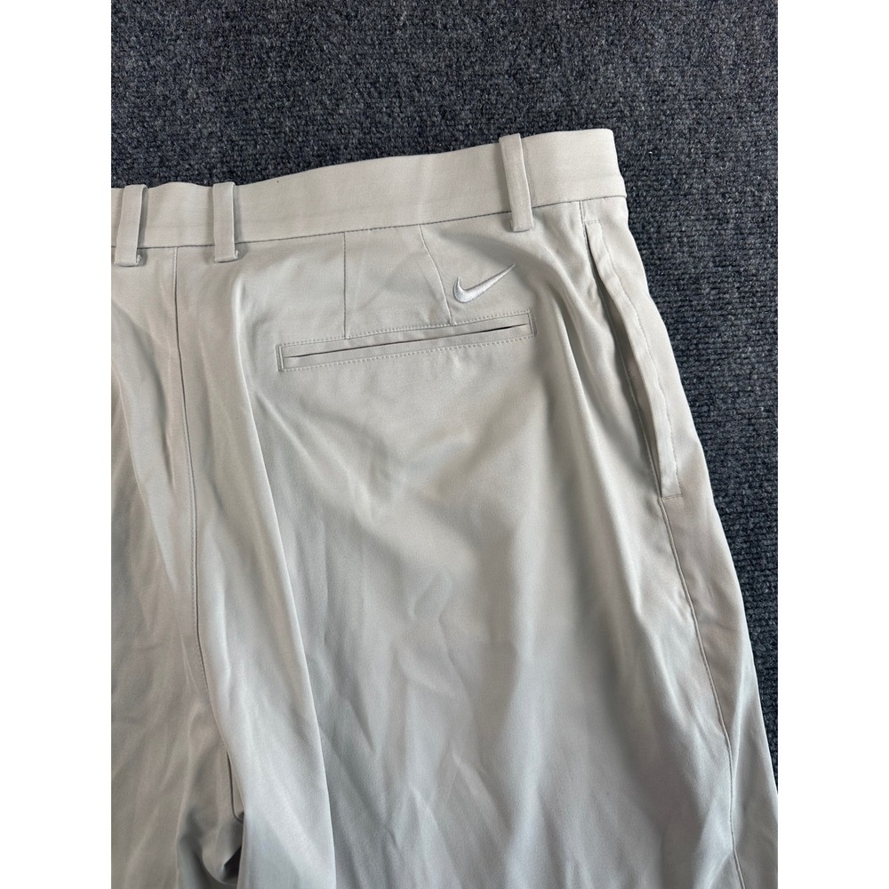 Nike Dri-FIT Golf Shorts Mens 38 Light Gray Performance Athletic Flat Front - Picture 4 of 9